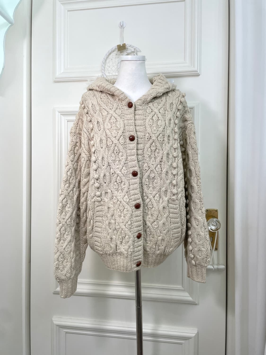 beigeivory pongpong hoodie pocket wool c 상품이미지1