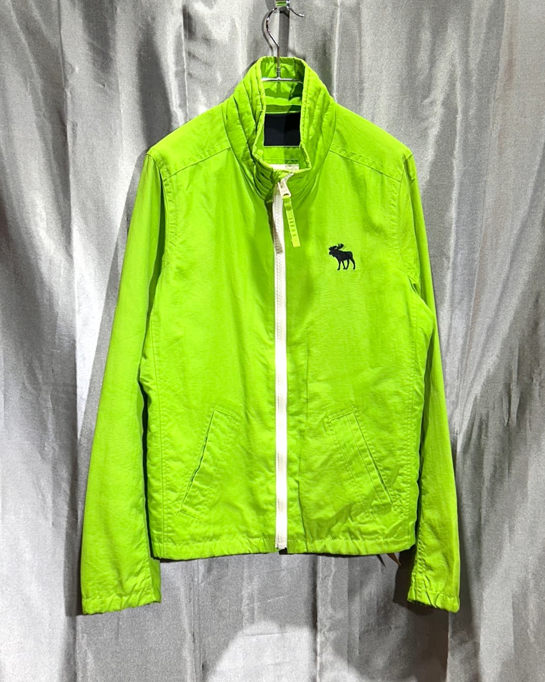 M 아베크롬비 심볼로고 그린 나일론 자켓 상품이미지2