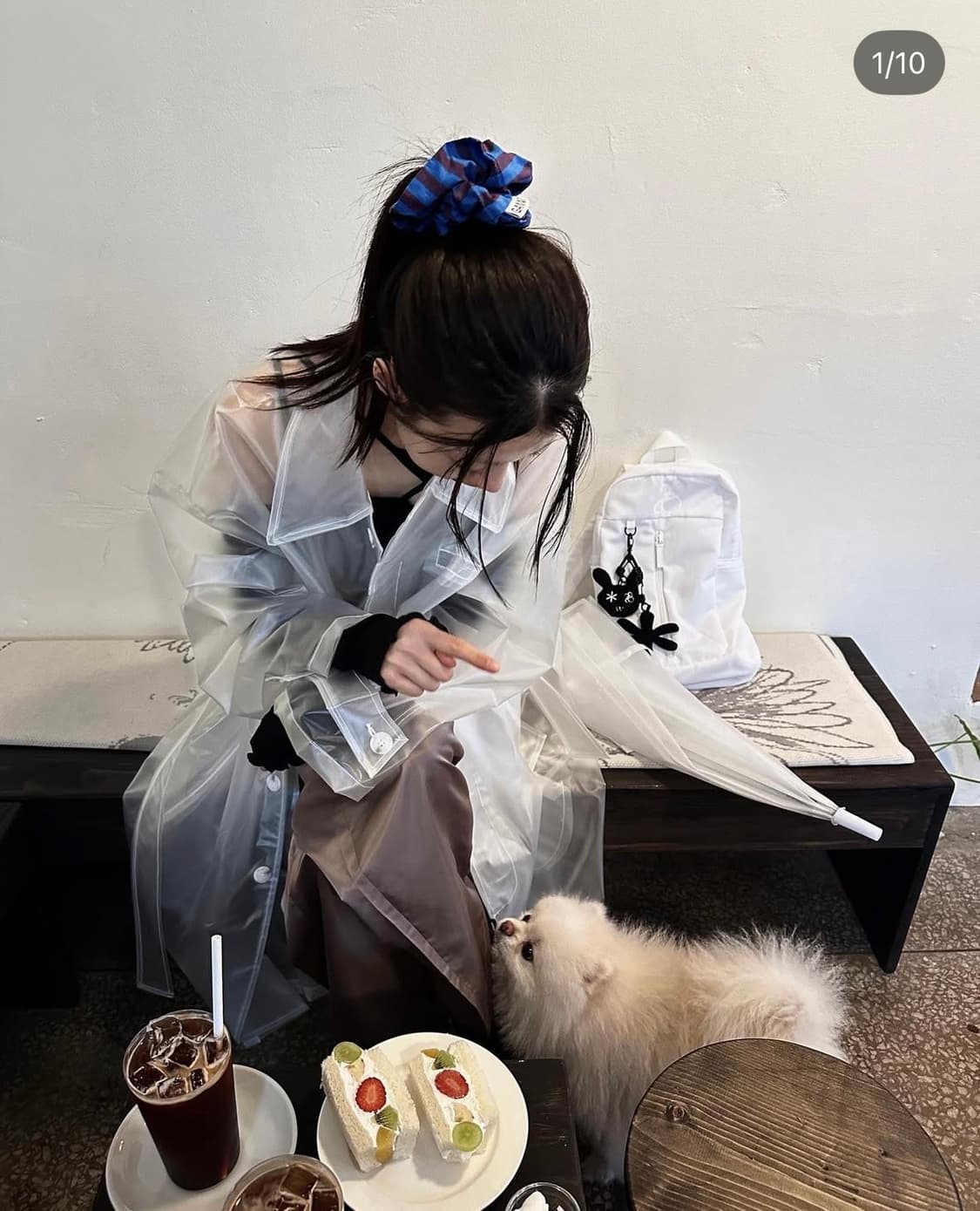 우화 레인보우 롱 코트 릿킴 블랙업 아우터 자켓 일본 빈티지 상품이미지1