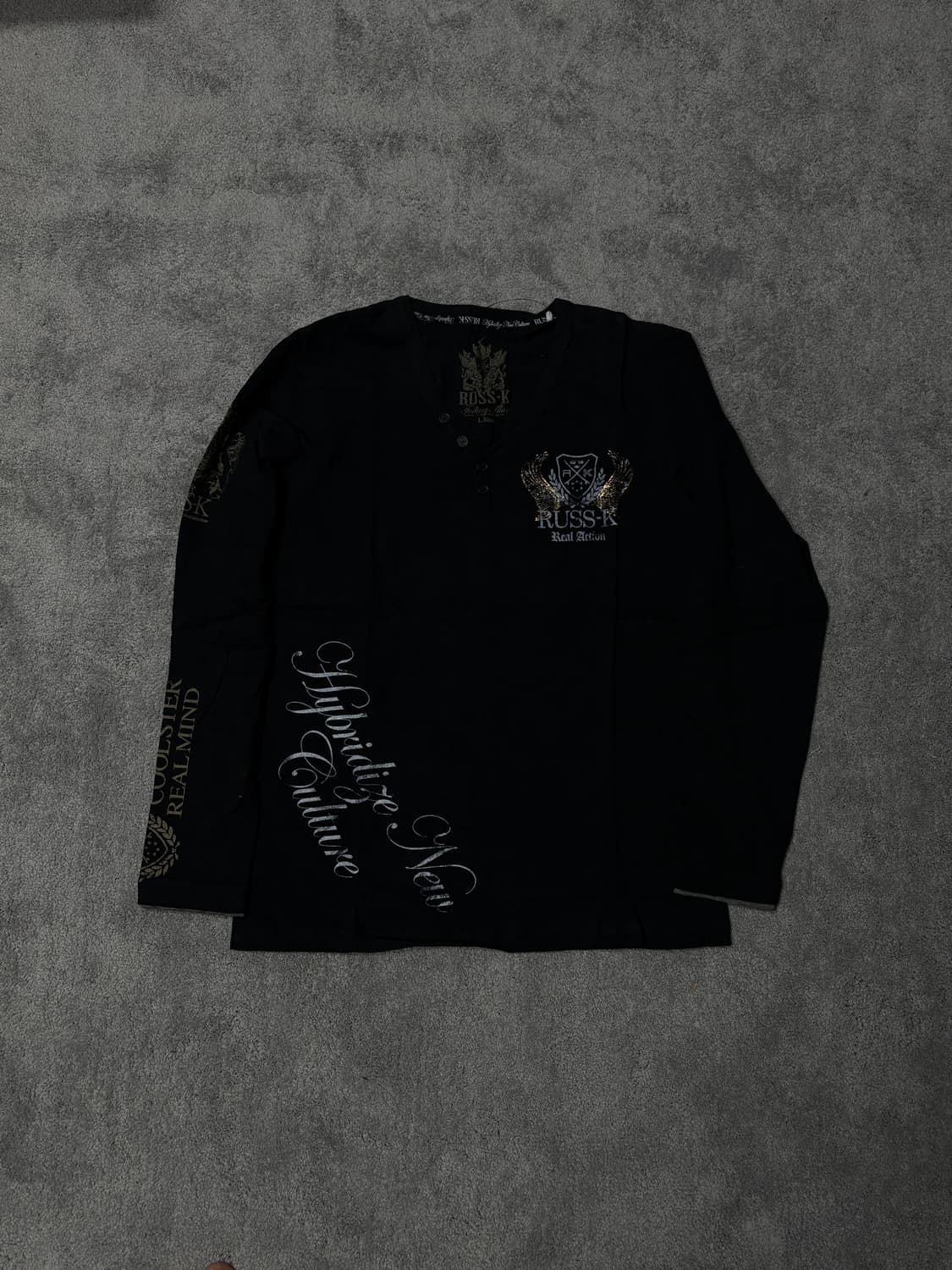 Vintage V-kei mood Punk longsleeve 상품이미지2