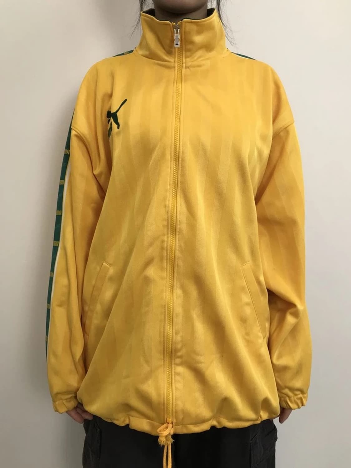 Vintage Puma Yellow Track Jacket 상품이미지4