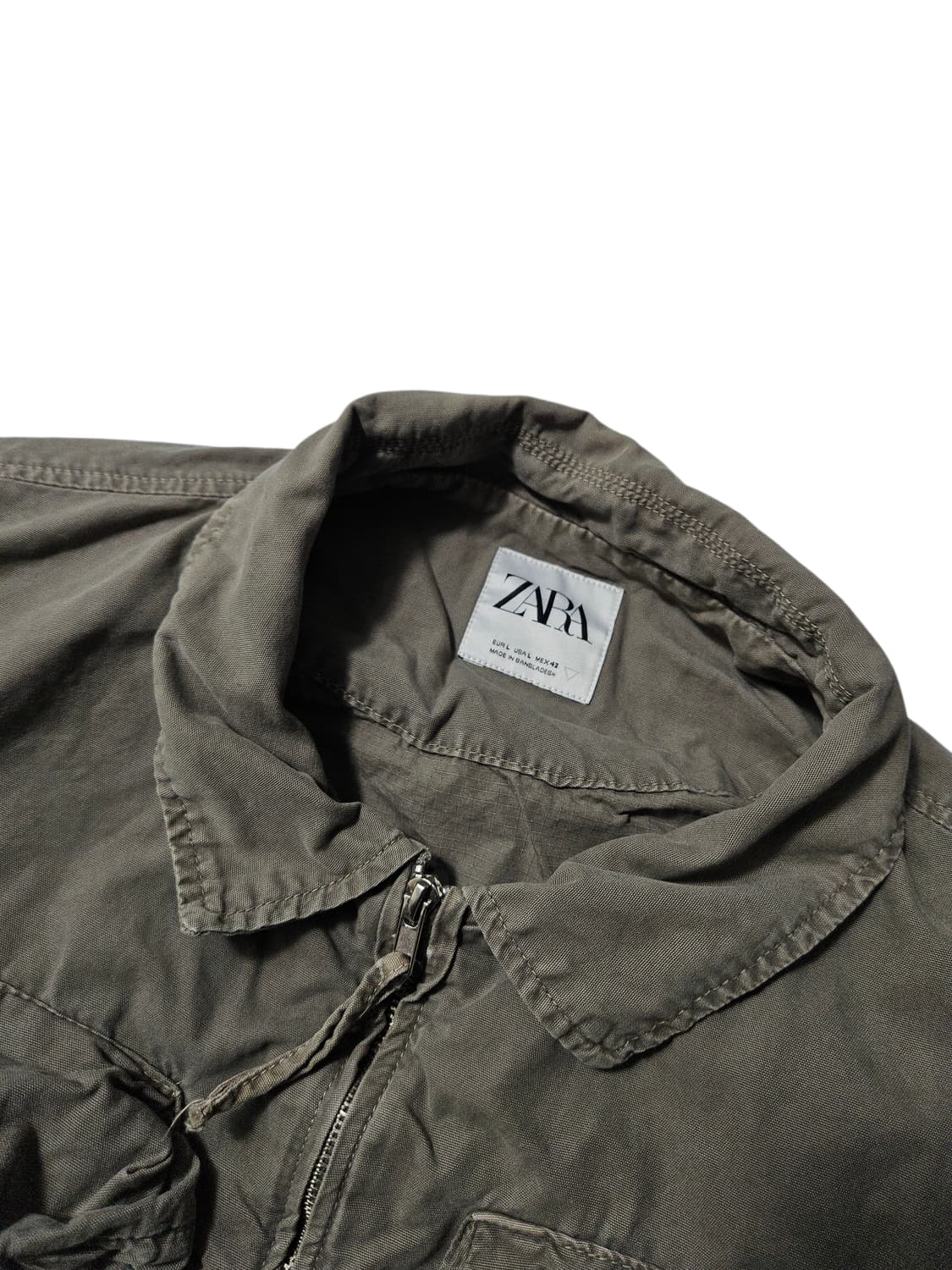 자라 숏 멀티포켓 블루종 자켓 L 상품이미지3