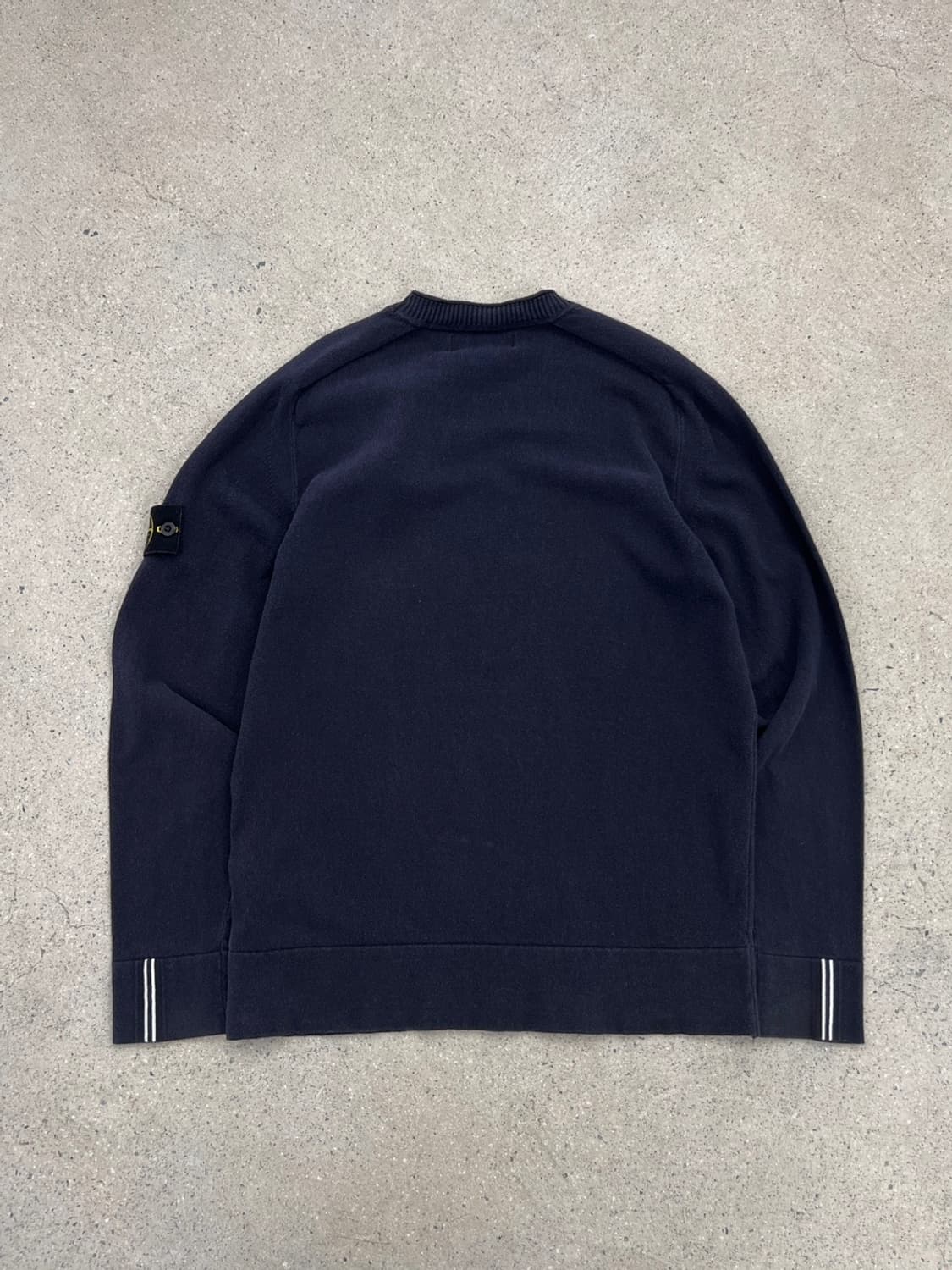 스톤아일랜드 와펜 네이비 코튼 니트 상품이미지5