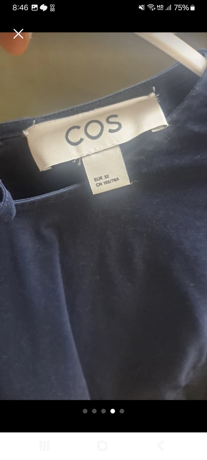 코스 튜닉 스타일 탑스 네이비 상품이미지3