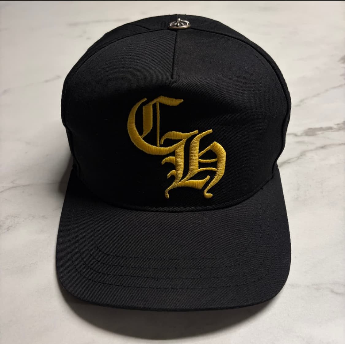 크롬하츠 Ch 로고 자수 베이스볼 캡 모자 블랙 옐 로우 os 상품이미지1