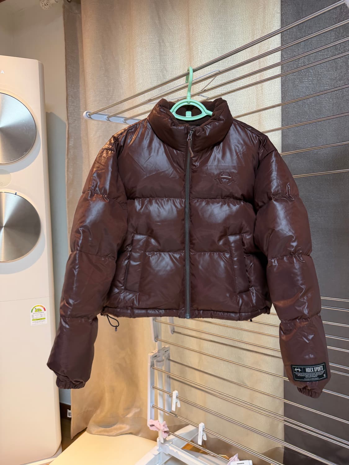 HDEX 크롭 패딩  브라운 s몰 상품이미지4