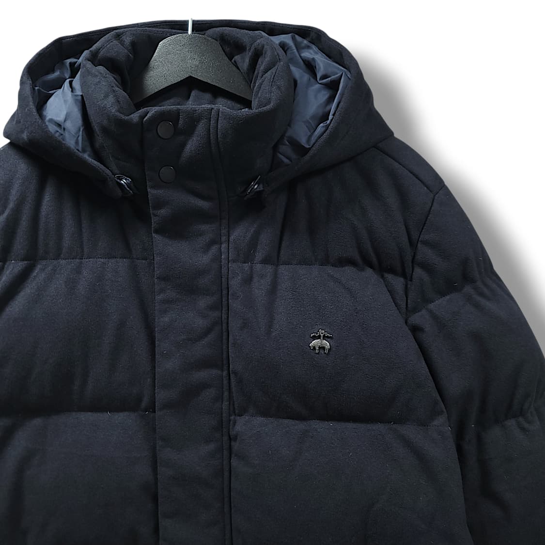 [L/105] 브룩스브라더스 블랙 후드 구스다운 자켓 패딩 상품이미지3