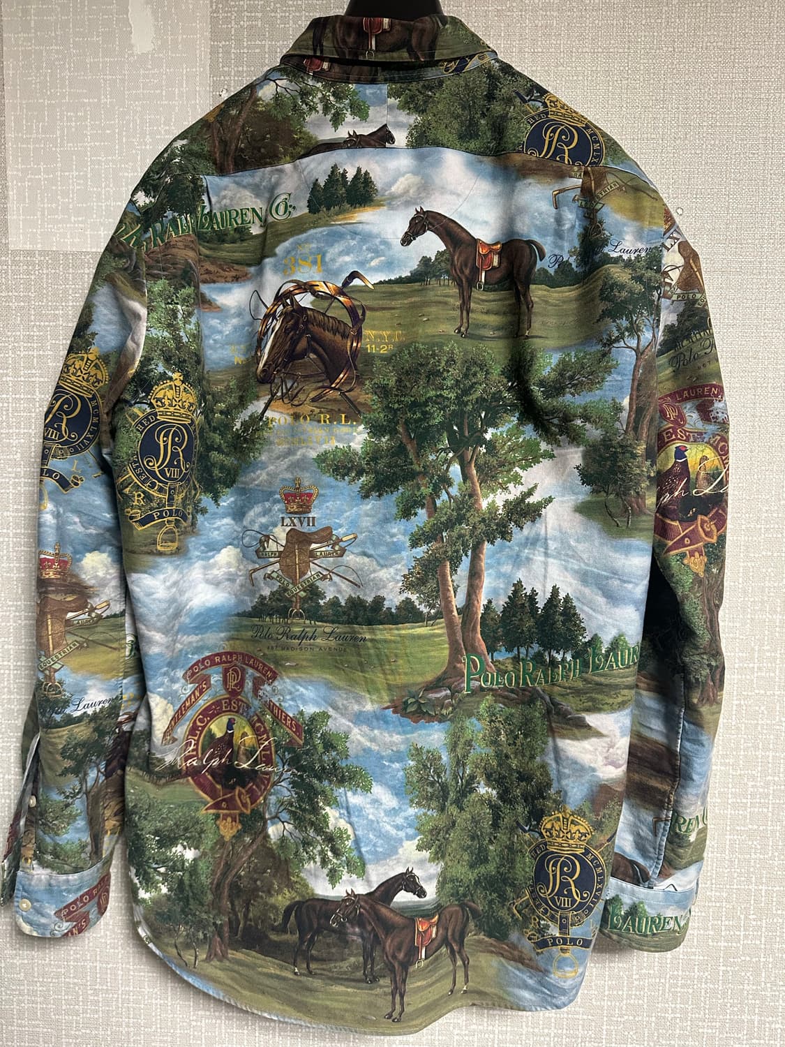 폴로 랄프로렌 남성 말 패턴 셔츠 L 상품이미지2