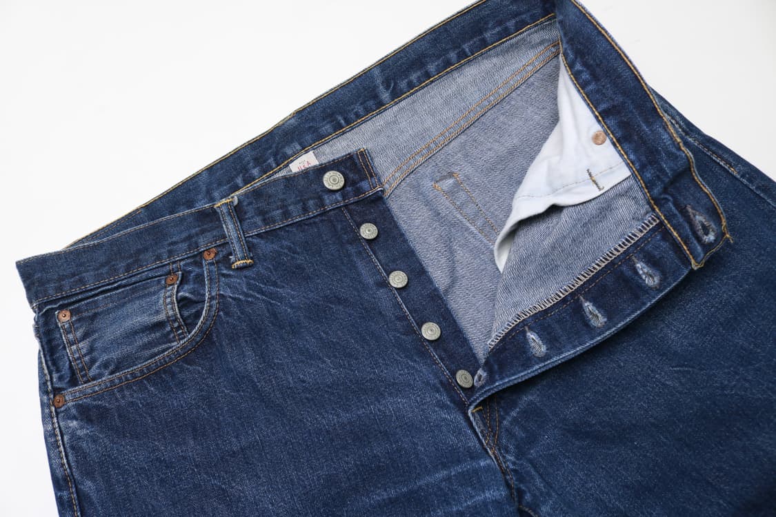 [36] 더블알엘 로우 스트레이트 셀비지 커스텀 데님 반바지 상품이미지4