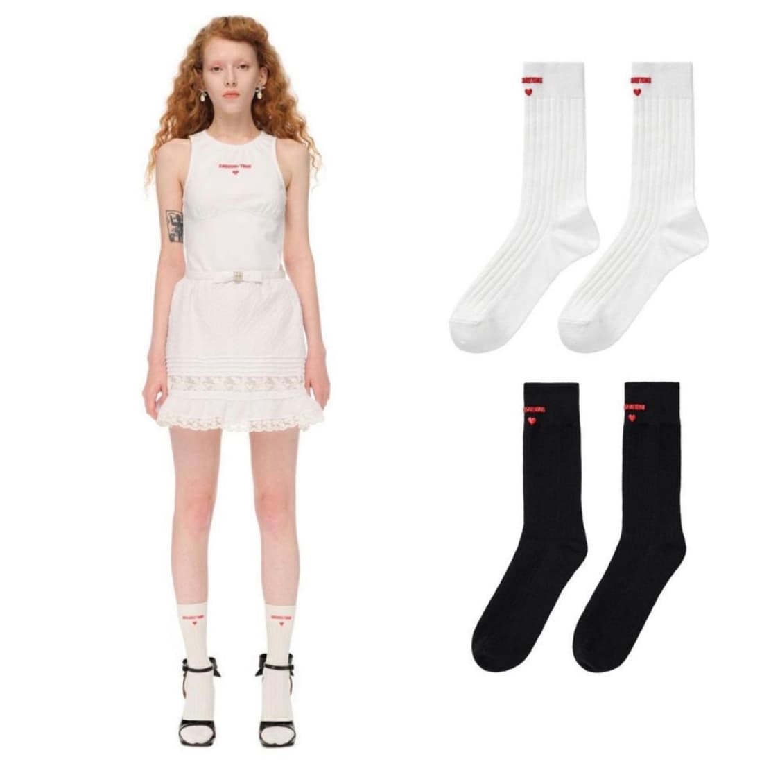 슈슈통 양말 화이트  상품이미지2