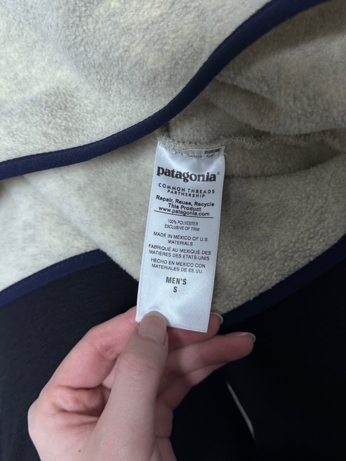 파타고니아 신칠라 아이보리 S 상품이미지4