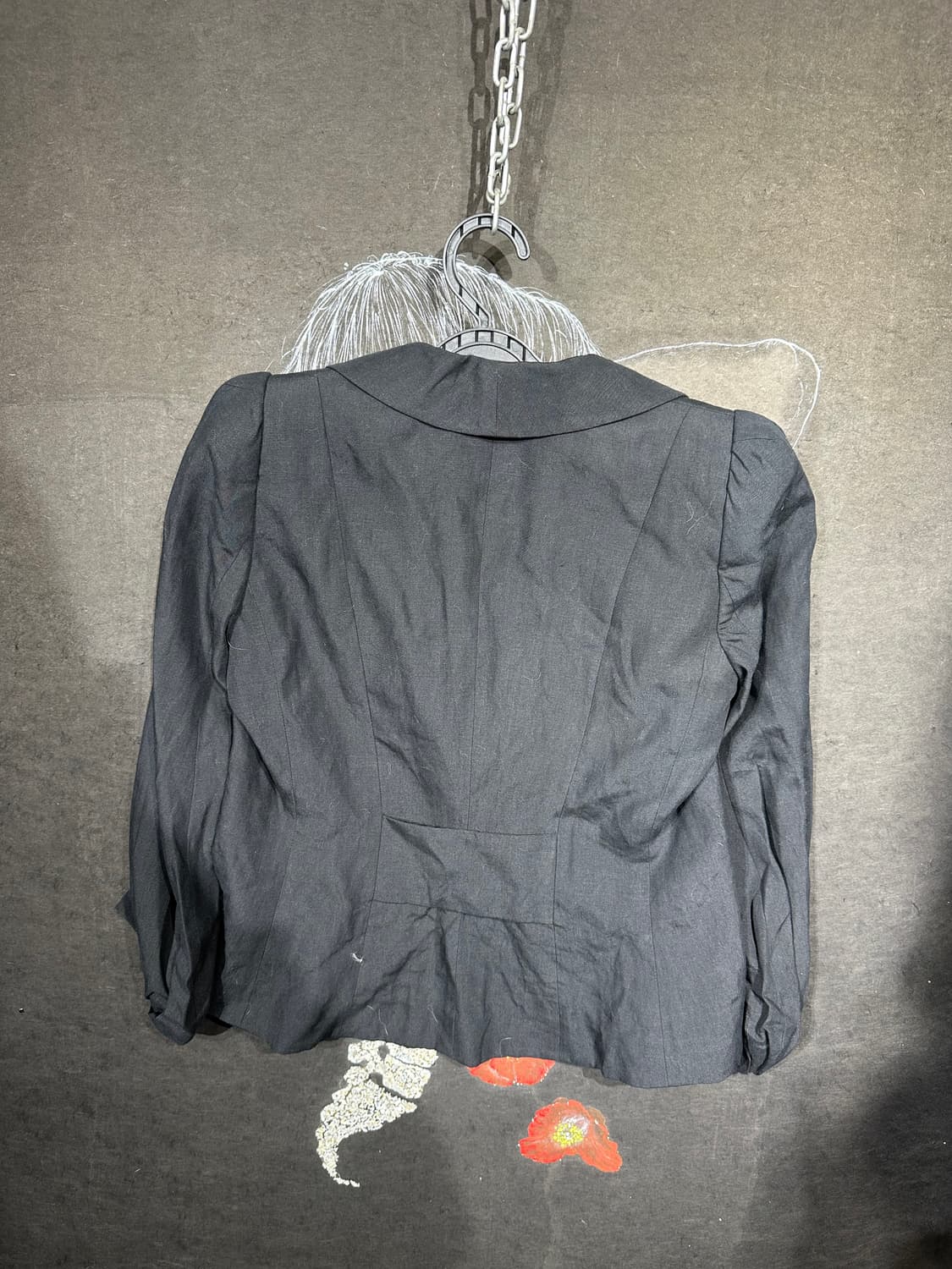 아르마니 꼴레지오니 셔링 버튼 블레이저 고딕 크롭 자켓 M 상품이미지6