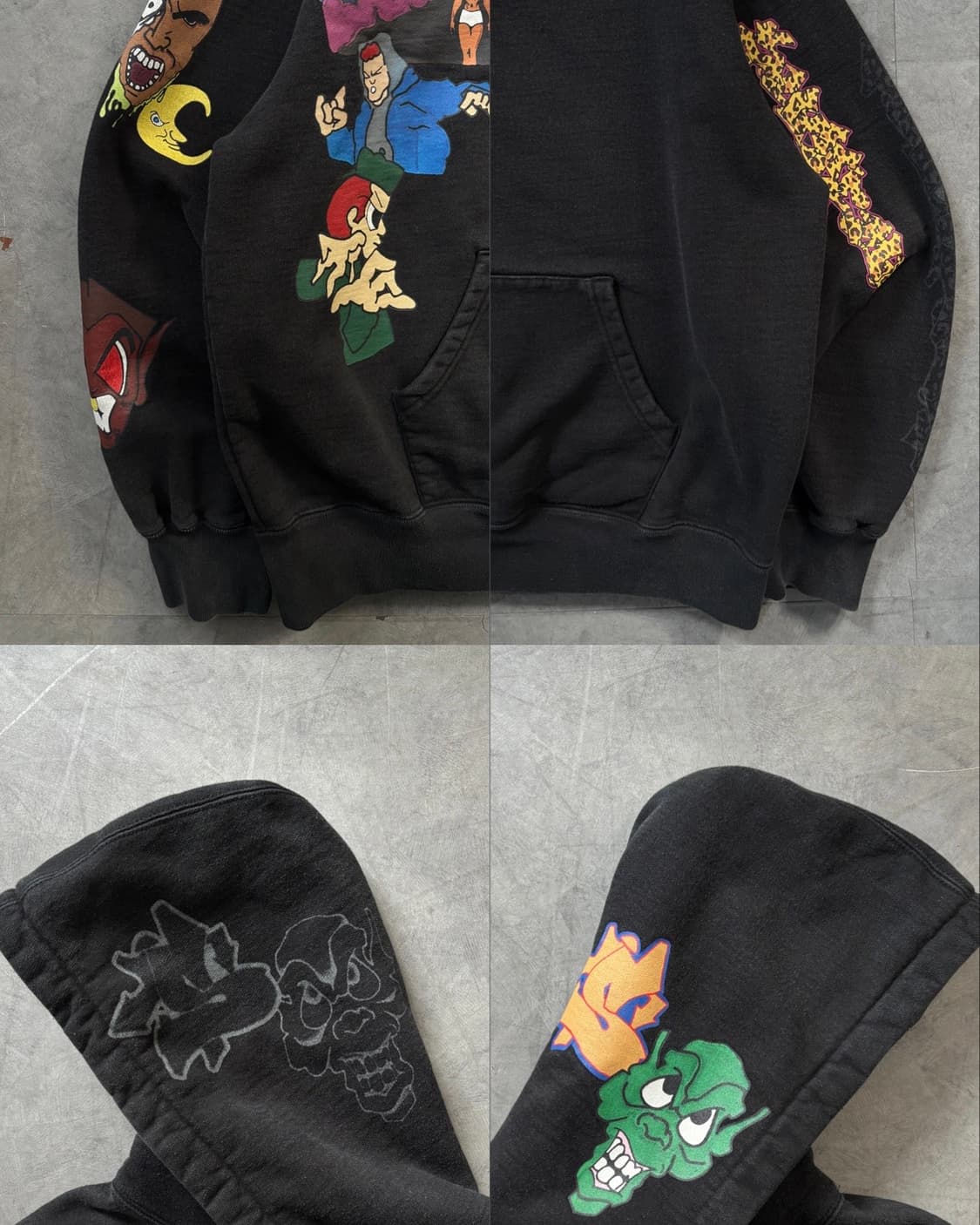 Supreme 슈프림 23FW 선 라이즈 블랙 후드티 상품이미지8