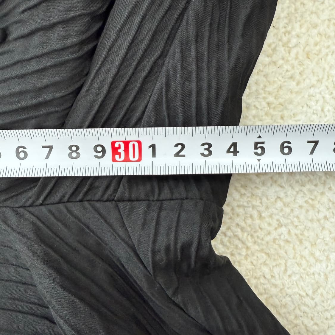 [US S] 자라 남성 백포켓 플리츠 밴딩 팬츠 바지 블랙 3704 상품이미지7