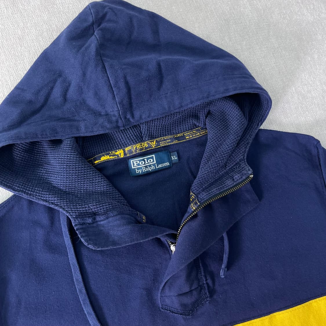 100 폴로랄프로렌 배색 반집업 후드티 상품이미지2