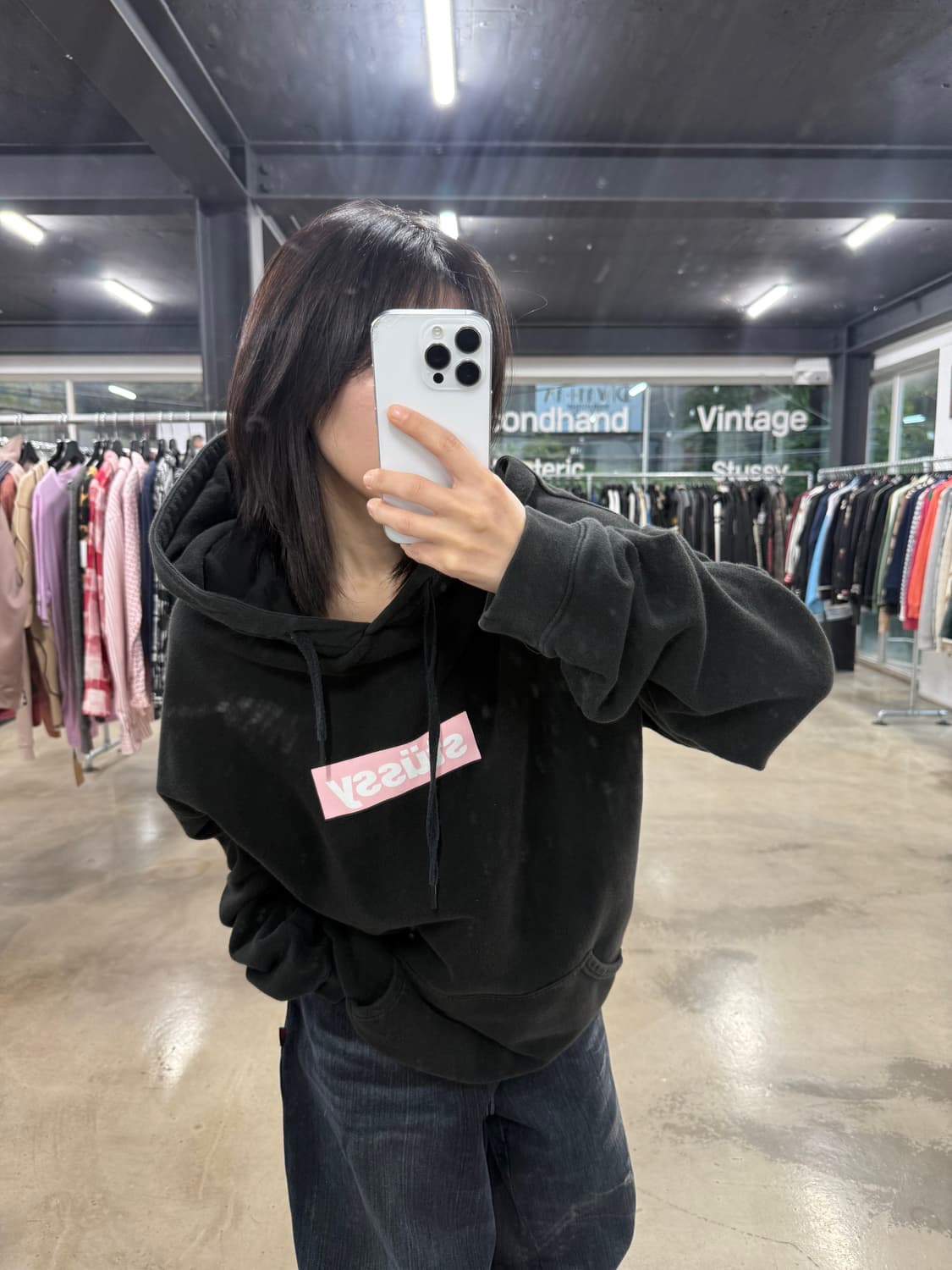 스투시 박스로고 후드 상품이미지2