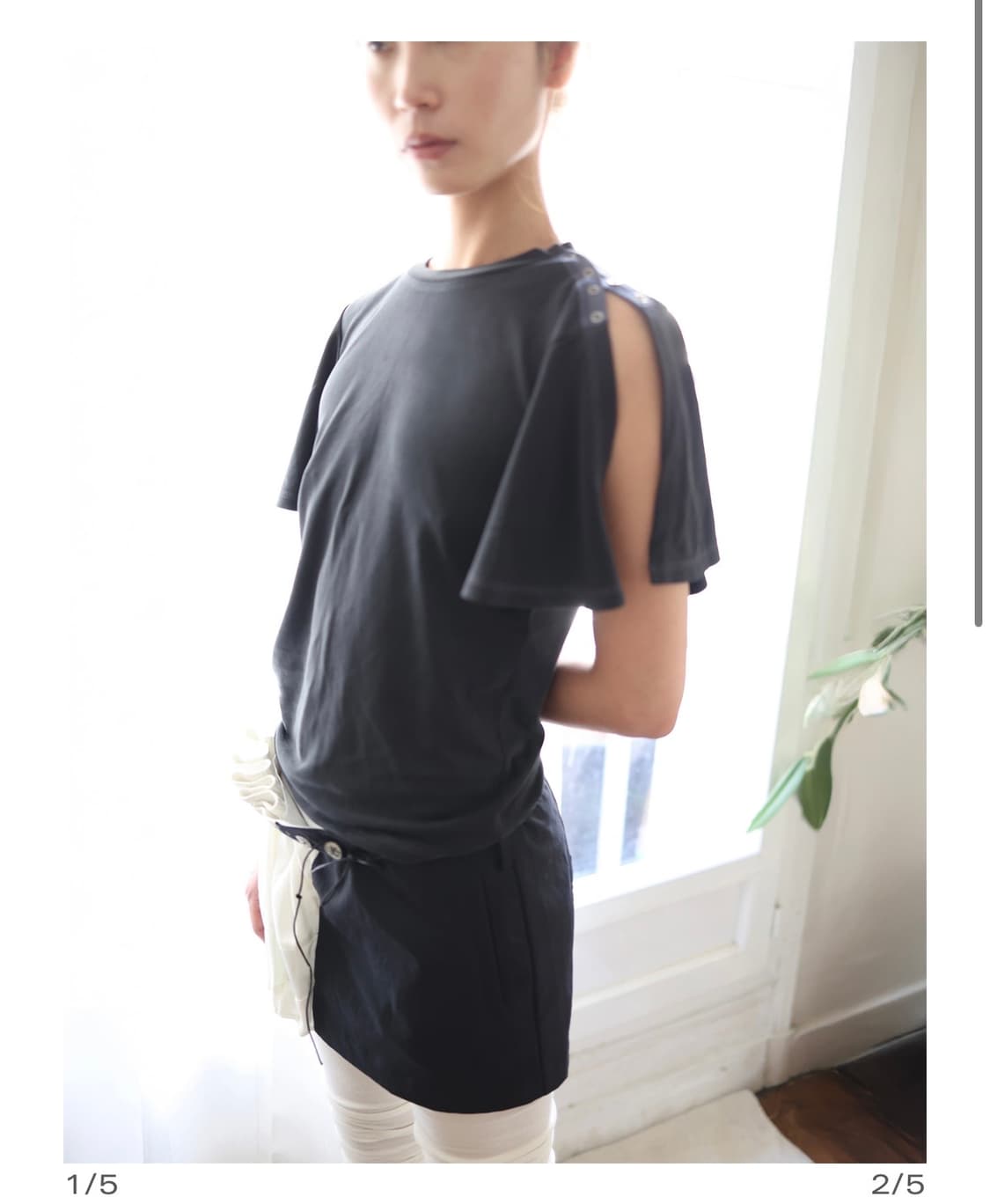 울리카상투스 플레어 슬리브 탑 M 상품이미지1