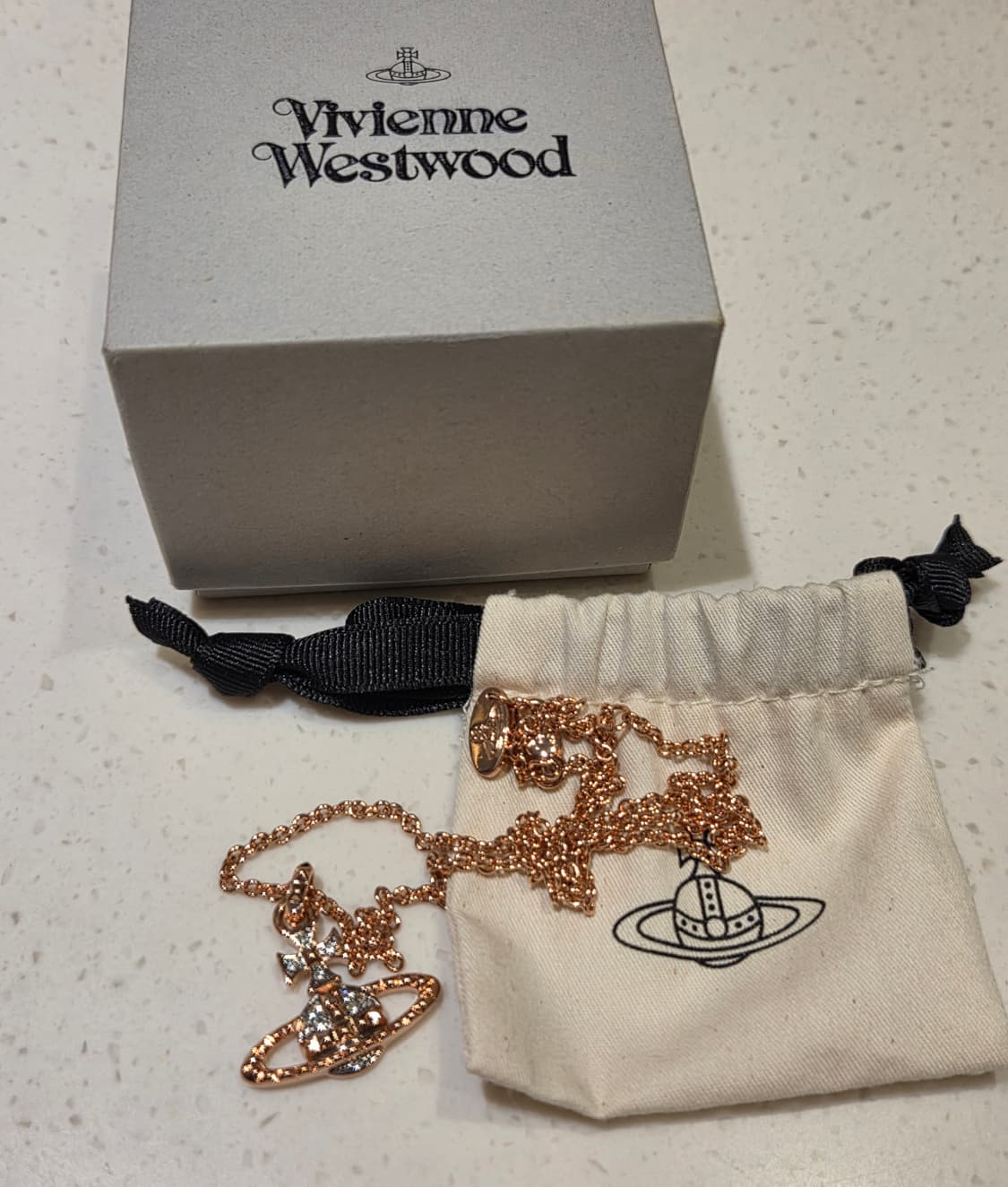 비비안웨스트우드 로즈골드 메이페어바스 네크리스 목걸이 상품이미지1