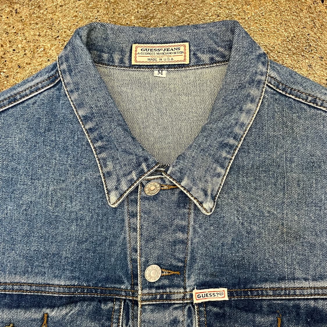 레어 90s 빈티지 USA 게스 GUESS 데님자켓 청자켓 상품이미지4