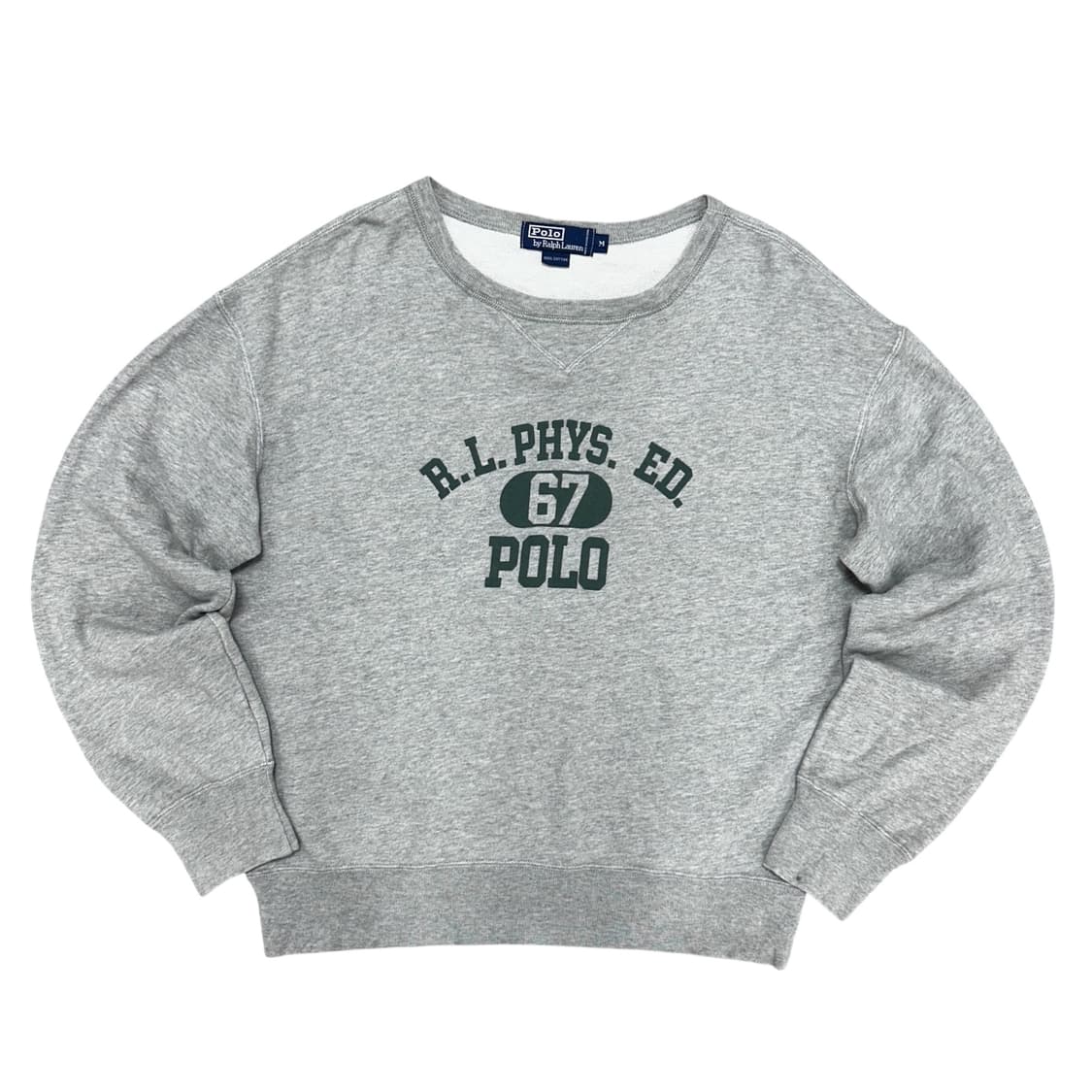 폴로 와이드넥 스펠아웃 맨투맨(M) 상품이미지1