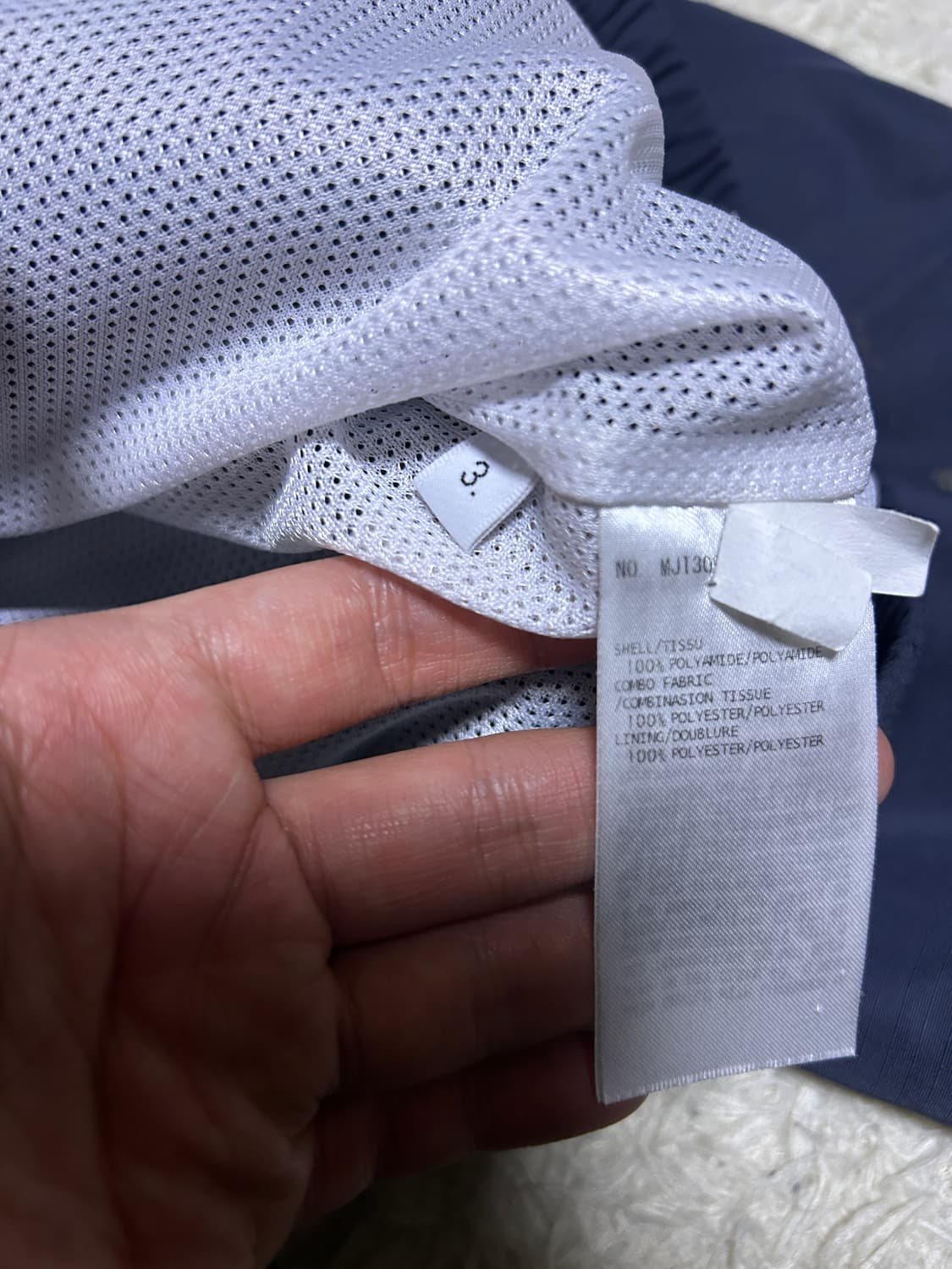 [3] 톰브라운 립스탑 메쉬 바람막이 네이비 상품이미지6