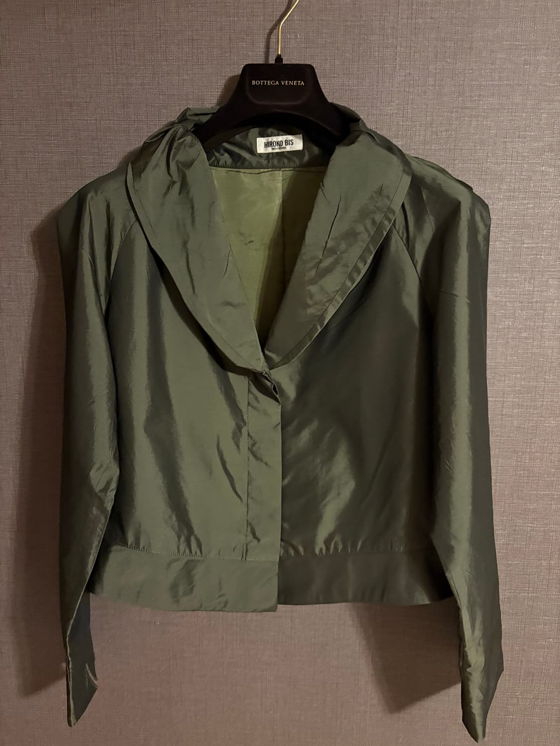 HIROKO BIS 올리브색 크롭 자켓 Japan 상품이미지1