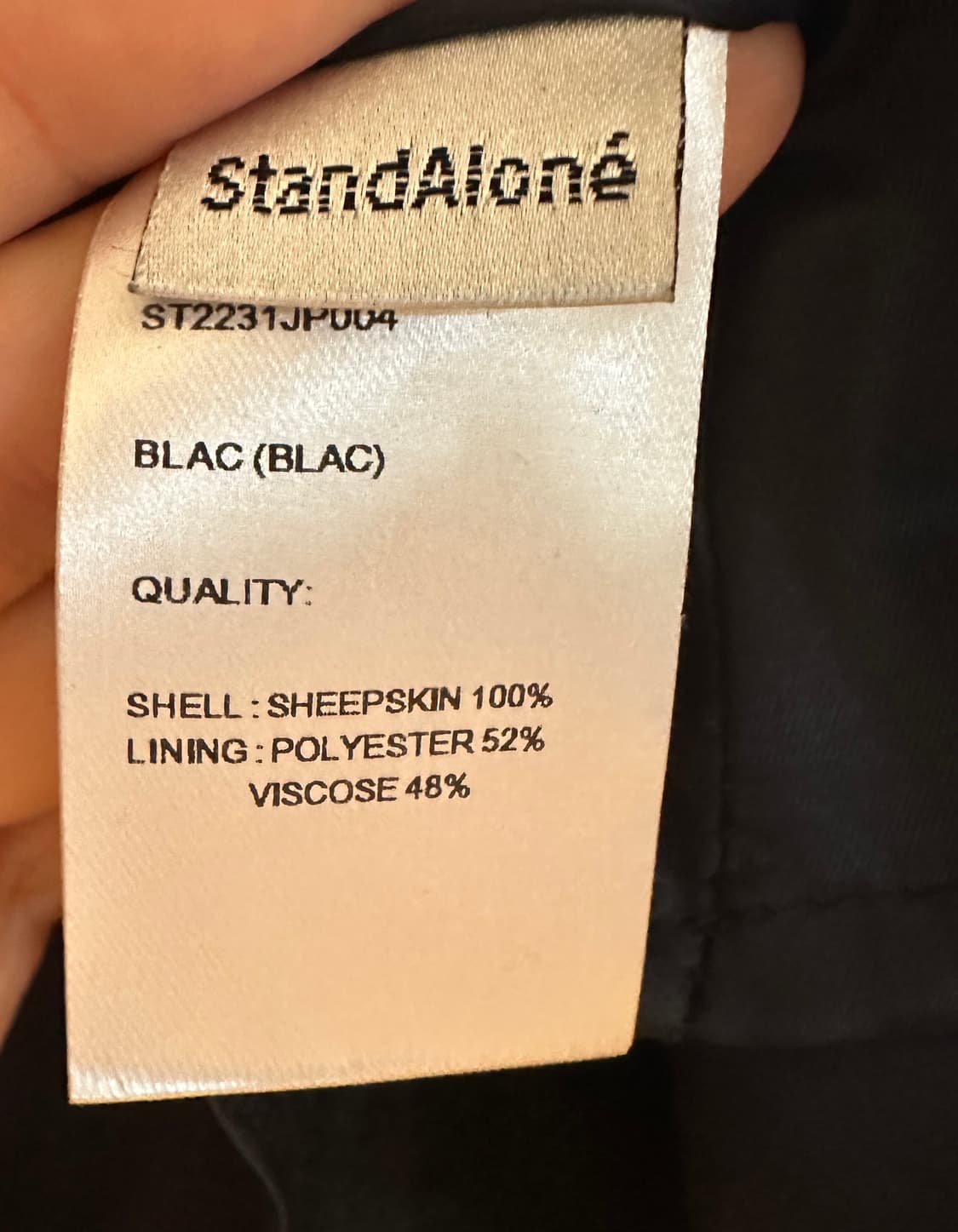 스탠드얼론 standalone 테슬 가죽 자켓 (F) 상품이미지6