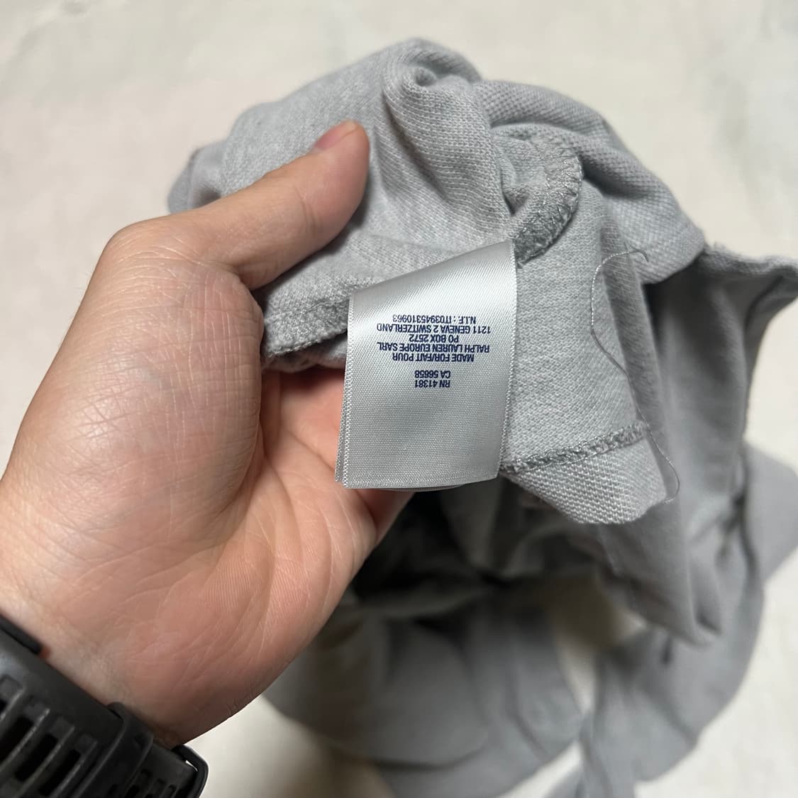 폴로 랄프로렌 긴팔카라티 그레이 XL(18-20) 상품이미지5