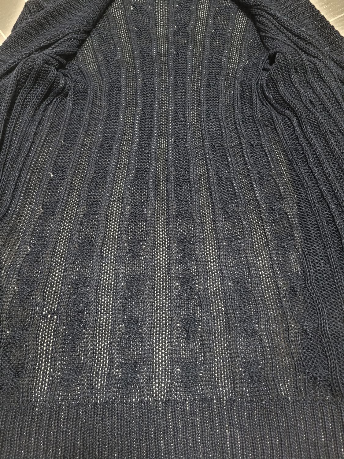 랄프로렌 케이블 숄카라 니트 롱가디건 S 상품이미지3