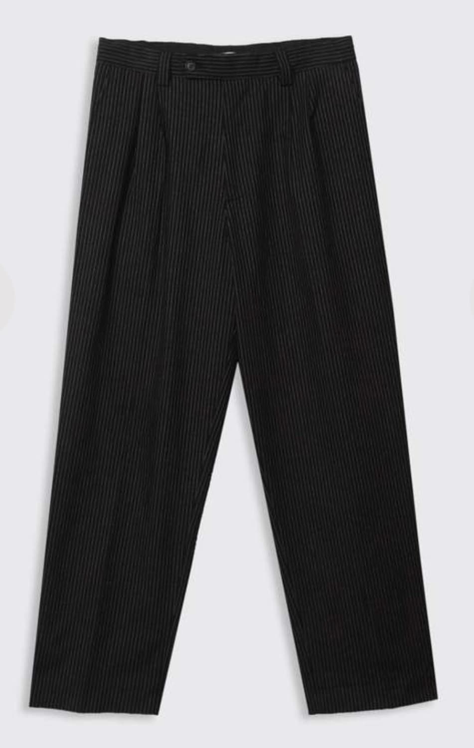 mfpen 엠에프펜 Classic Trouser 블랙 핀스트라이프 슬랙스 상품이미지1