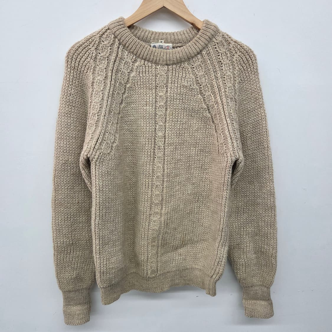 핸드메이드 케이블 니트 스웨터 여 m 상품이미지2