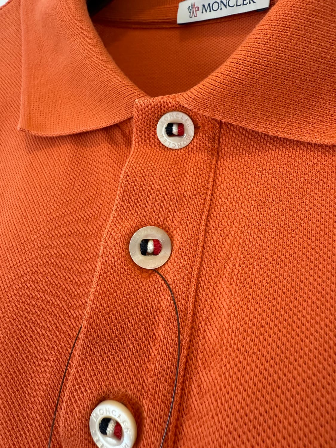 몽클레어 카라 반팔티 오렌지 상품이미지3