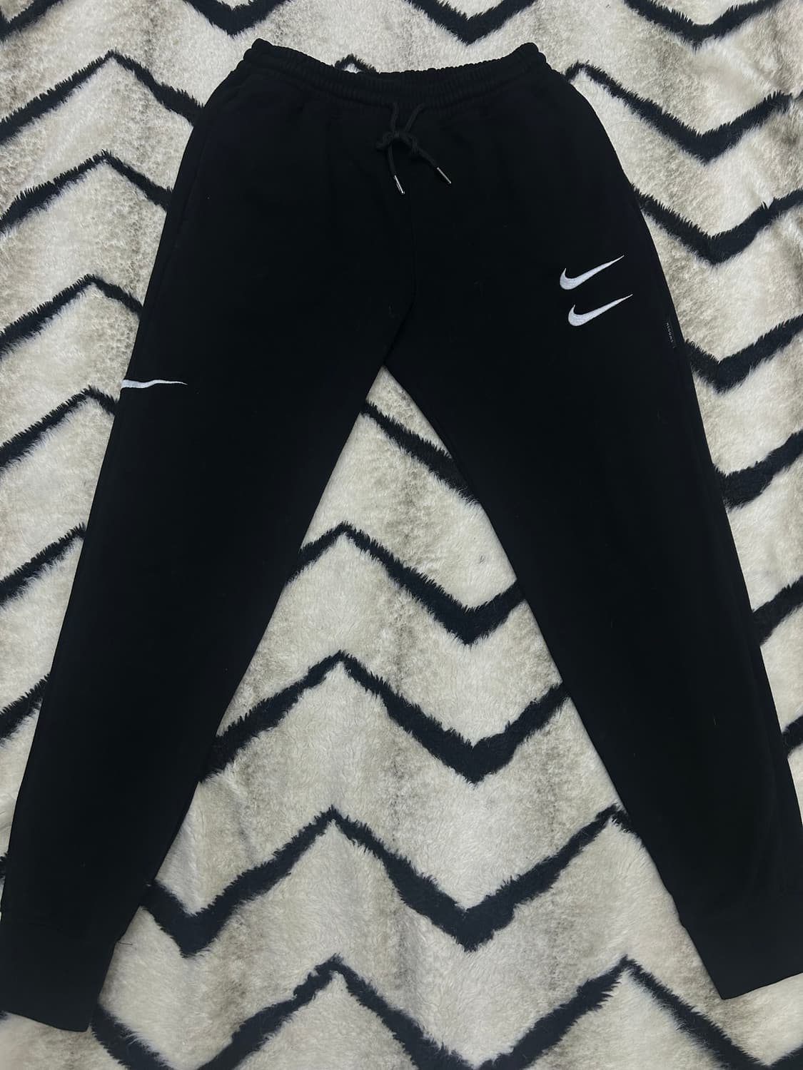 [M]나이키 더블 스우시 조거 트레이닝 팬츠/블랙 상품이미지3