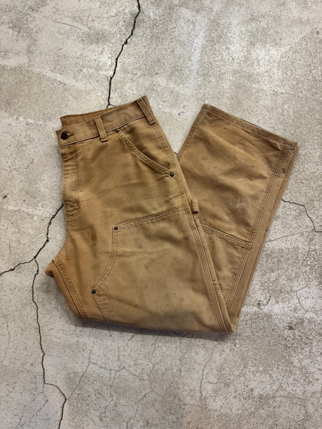 칼하트 B136 BRN 더블니 워크팬츠 상품이미지6