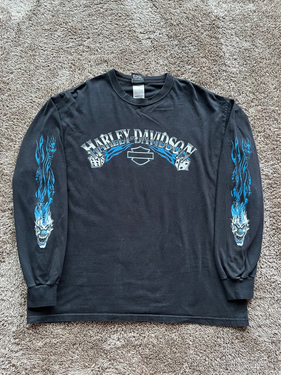 Harley davidson 할리데이비슨 클라운 다이스 롱슬리브 상품이미지2