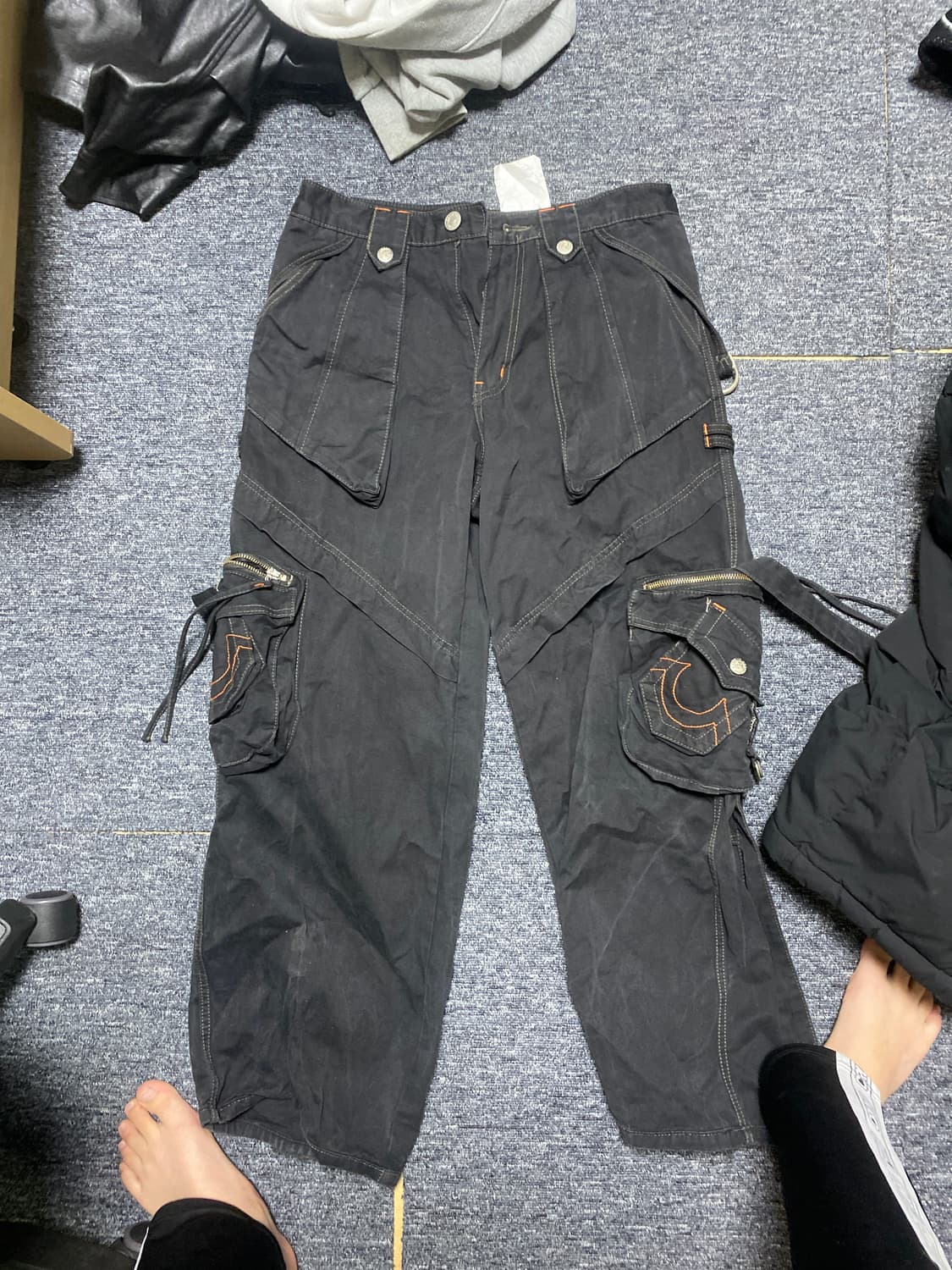 kakamer-ri 와투케 벨트 포켓 카고 팬츠 상품이미지1