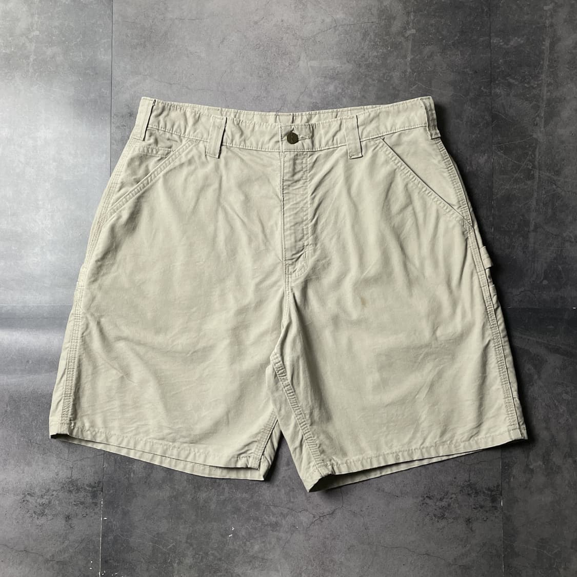 CARHARTT 칼하트B144 베이지 카펜터 워크 하프팬츠 A01164 상품이미지1