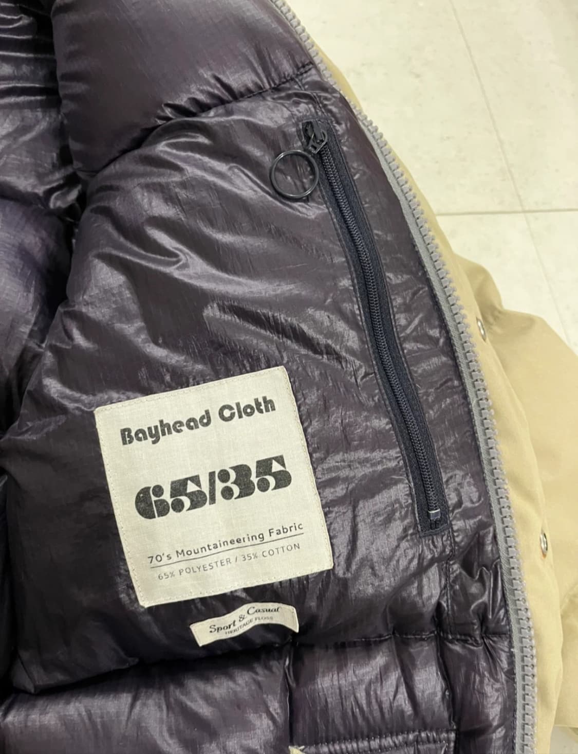 헤리티지플로스 18fw 패딩 M 상품이미지2