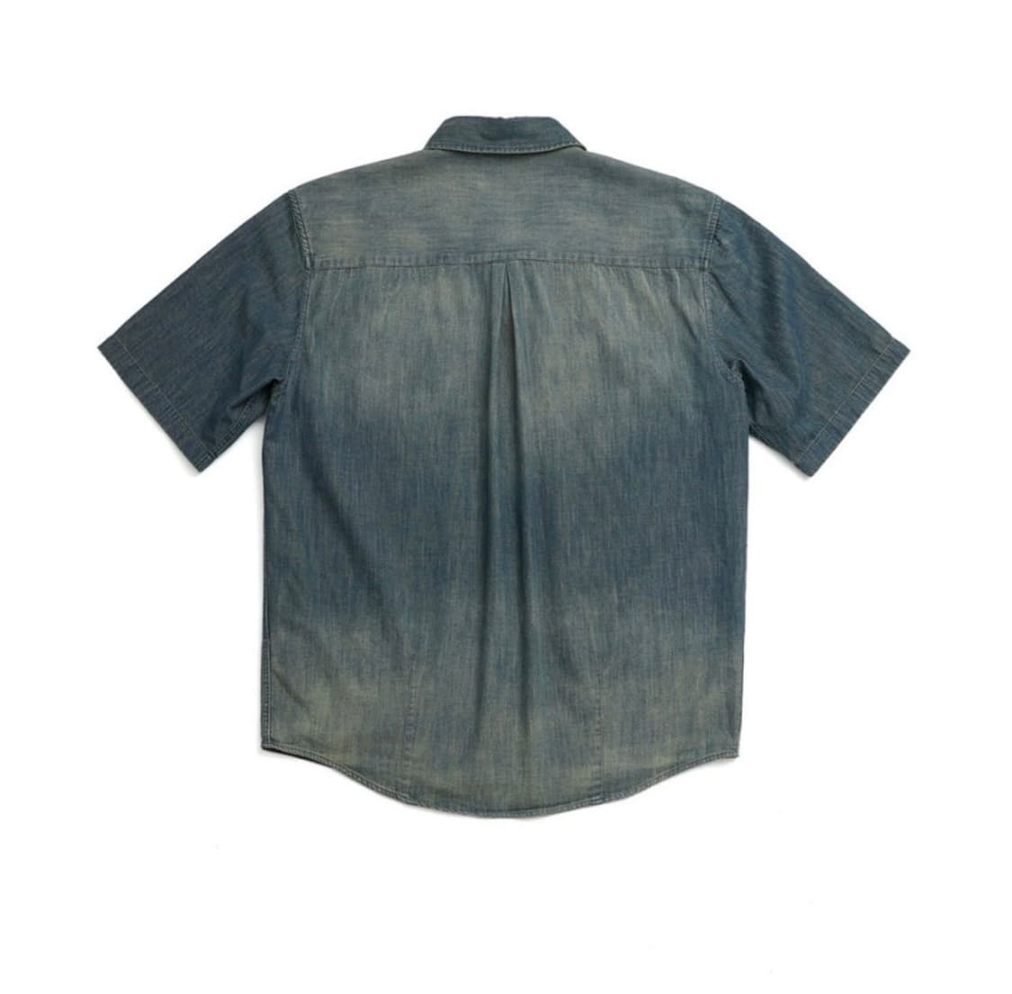 해칭룸 Vented shirt denim washed darkblue 상품이미지2