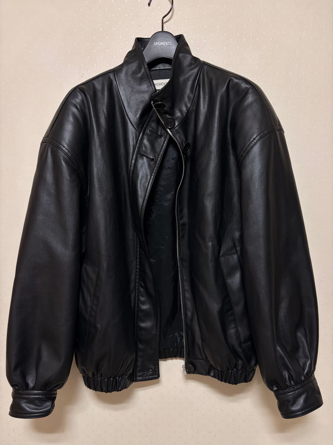 아모멘토 비건 레더 블루종 상품이미지4