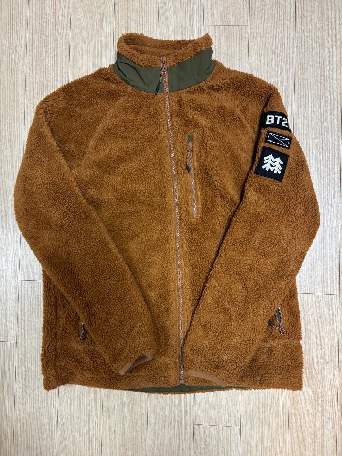 코오롱 스포츠 BTS 콜라보 후리스 자켓 상품이미지1