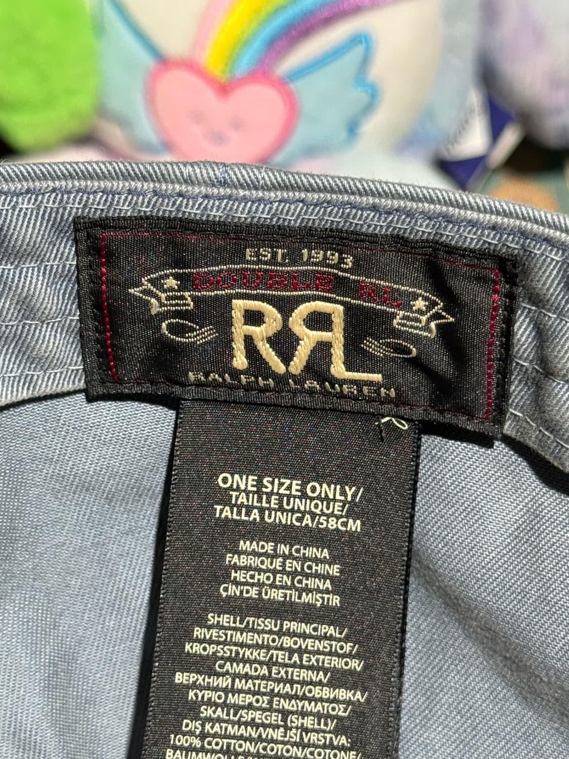 더블알엘 블루 RRL 볼캡 상품이미지5