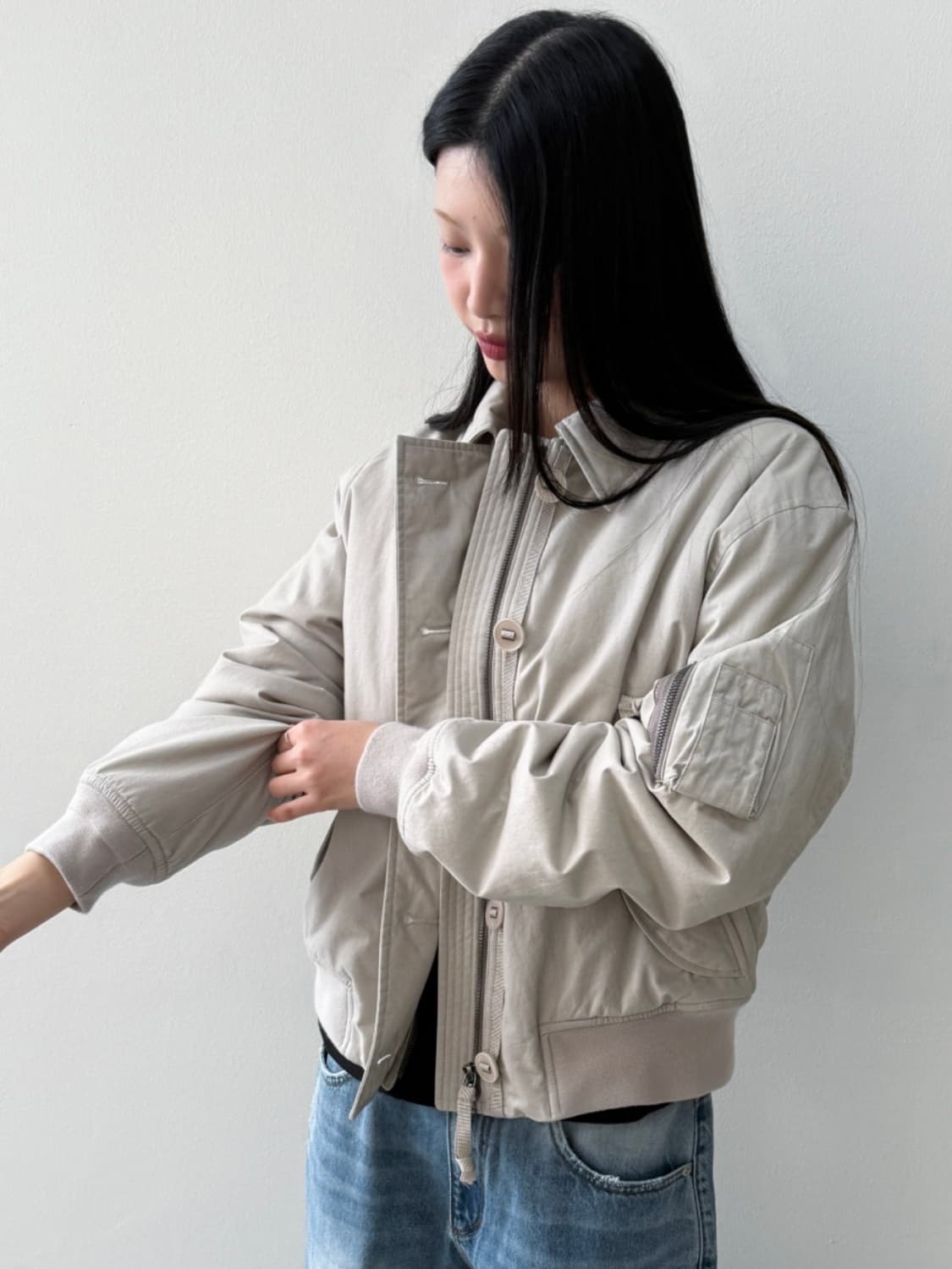 인사일런스 피치 코튼 플라이트 자켓 (품절 상품) 상품이미지2