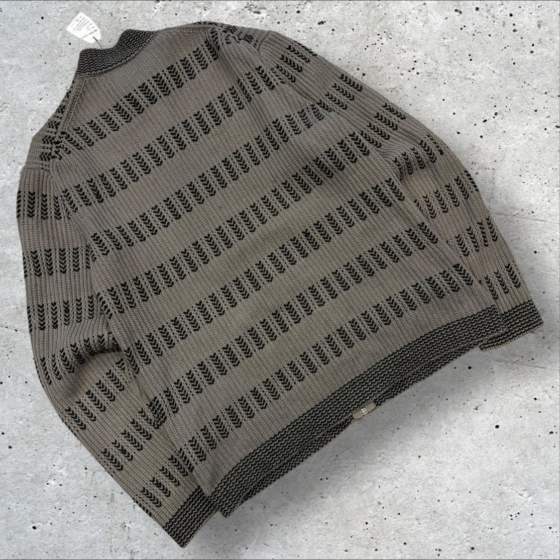 [L] 아르마니 익스체인지 패턴 니트 집업 가디건 D214 상품이미지2