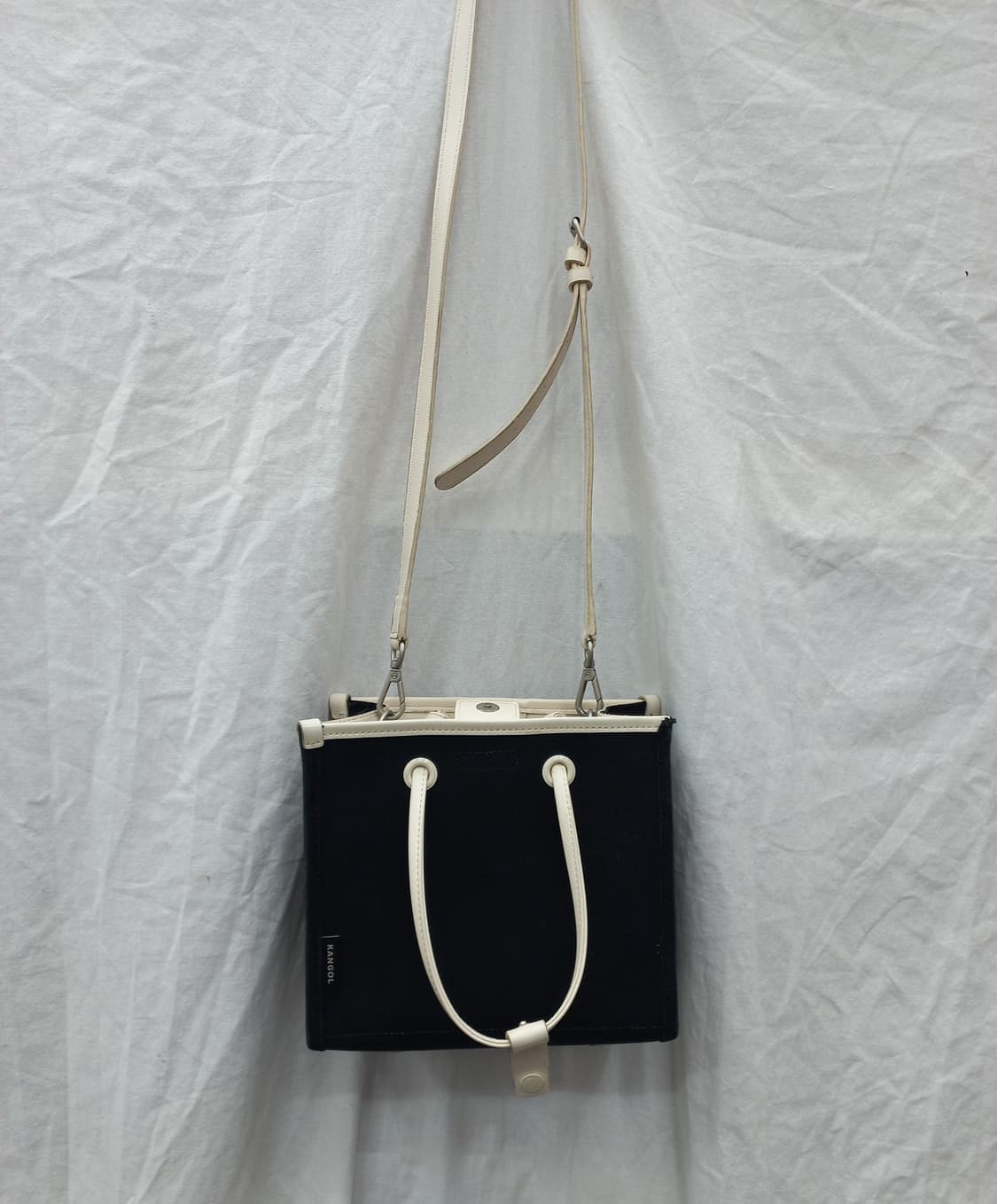 캉골 듀오 캔버스 토트백 (블랙) 상품이미지6