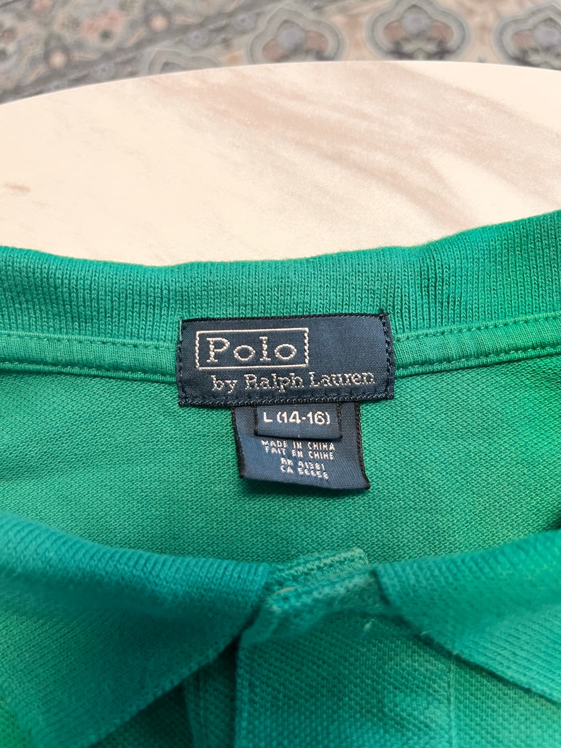 랄프로렌 빅포니 그린 폴로셔츠 L(14-16) 상품이미지5