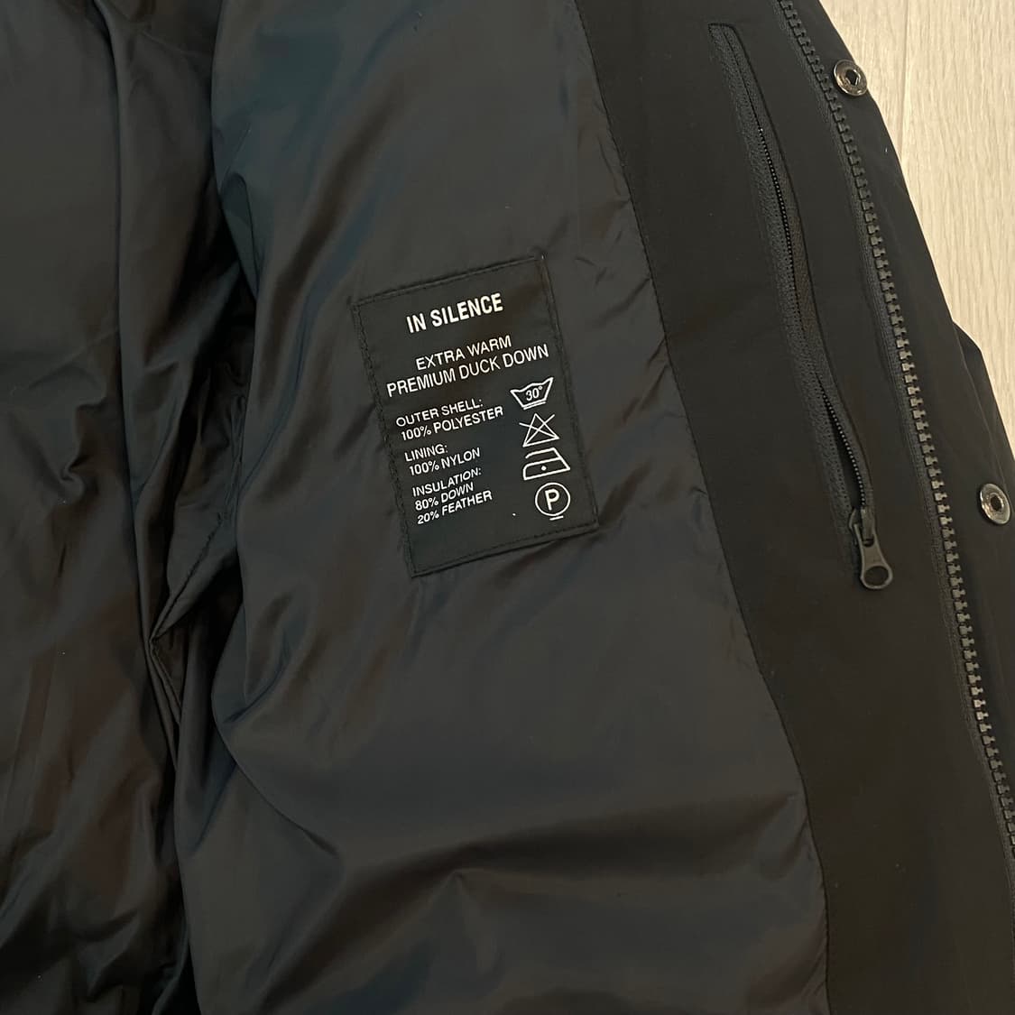 인사일런스 프리미엄 덕 다운 패딩 M 상품이미지6