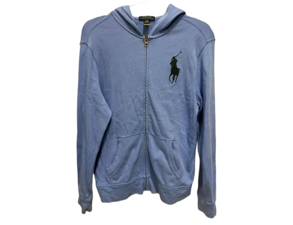 폴로 랄프로렌 하늘색 빅포니 후드집업 상품이미지1
