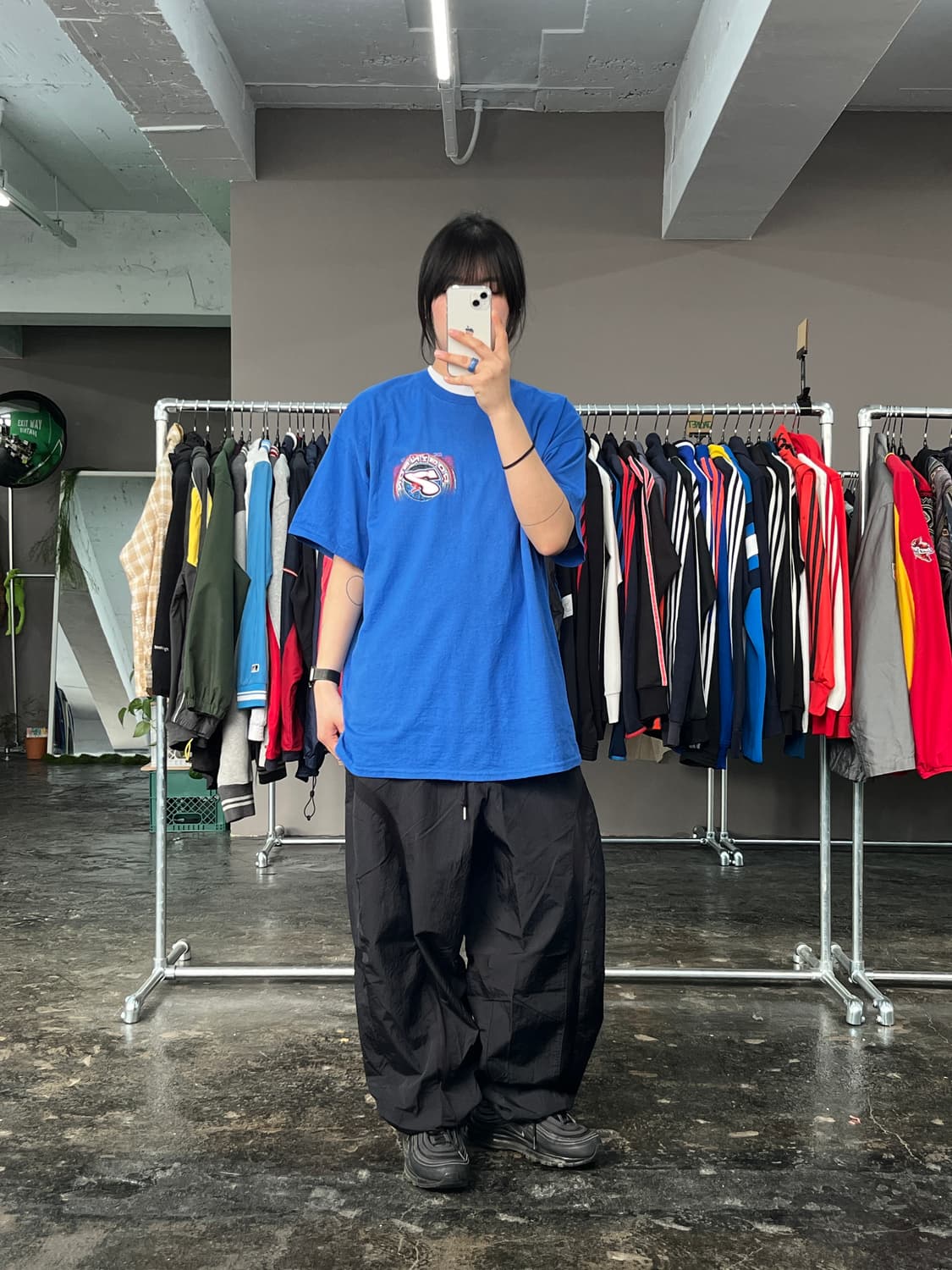 빈티지 레이싱 프린팅 반팔 티셔츠 상품이미지3