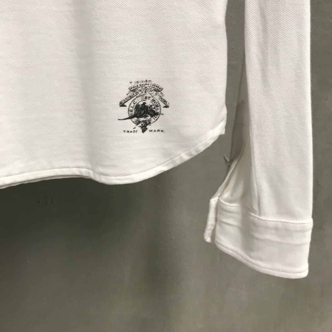 폴로 랄프로렌 포켓 PK 긴팔 카라티 화이트 S 상품이미지4